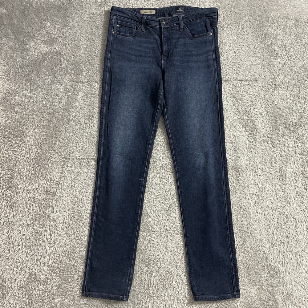 AG Adriano Goldschmied Jeans Womens 28 The Prima Mid-Rise Cigarette Blue Denim